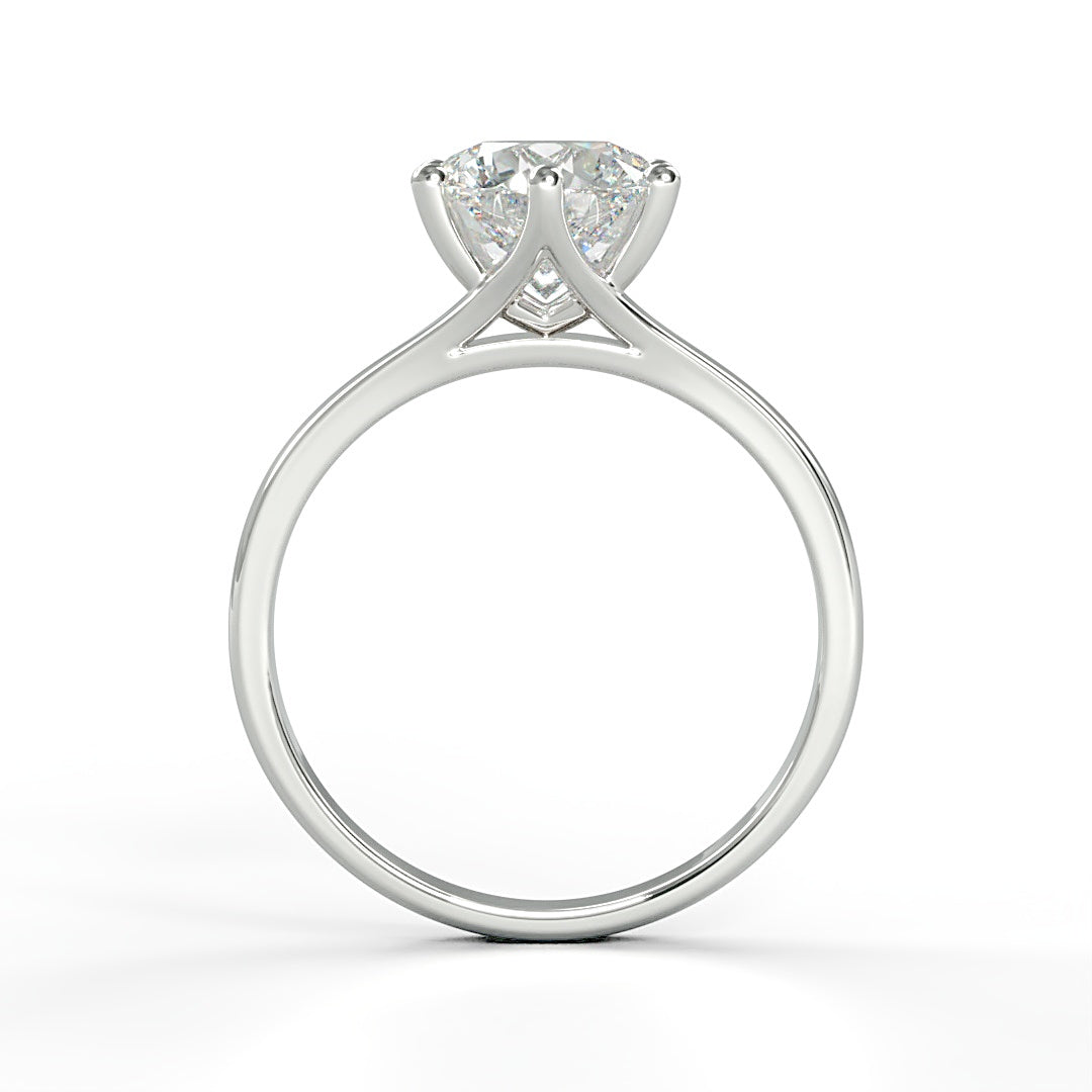 Verlobungsring Laura mit 1.0ct G/VS-Diamant in 6-Krappen-Fassung, klassisches Design für jeden Anlass – erhältlich in München und Augsburg