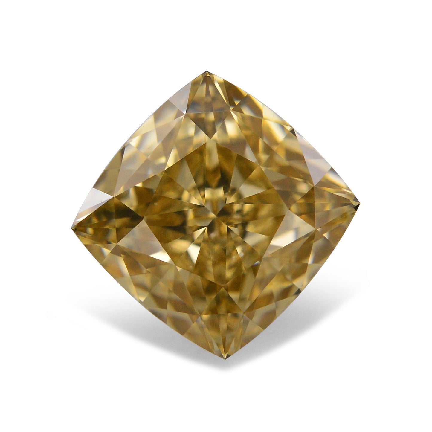 0,73 Karat Fancy Brown Yellow Cushion Diamond VS2 GIA