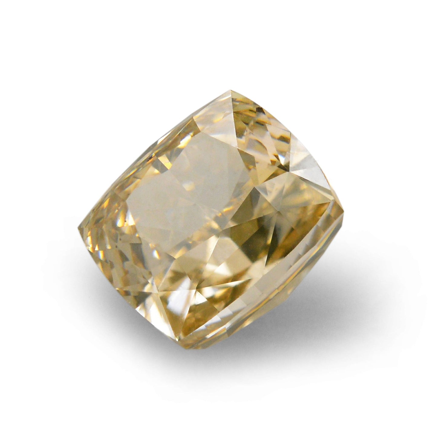 0,85 Karat Fancy Brown Yellow Cushion Diamond VS2 GIA