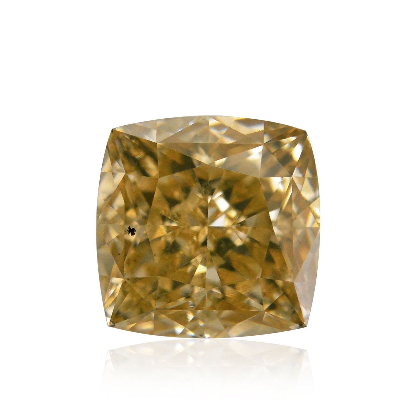 0,85 Karat Fancy Brown Yellow Cushion Diamond VS2 GIA