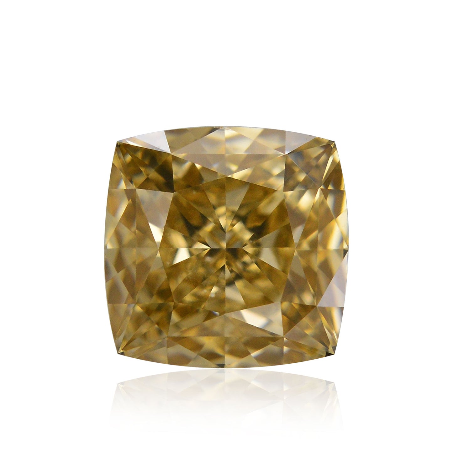 0,73 Karat Fancy Brown Yellow Cushion Diamond VS2 GIA