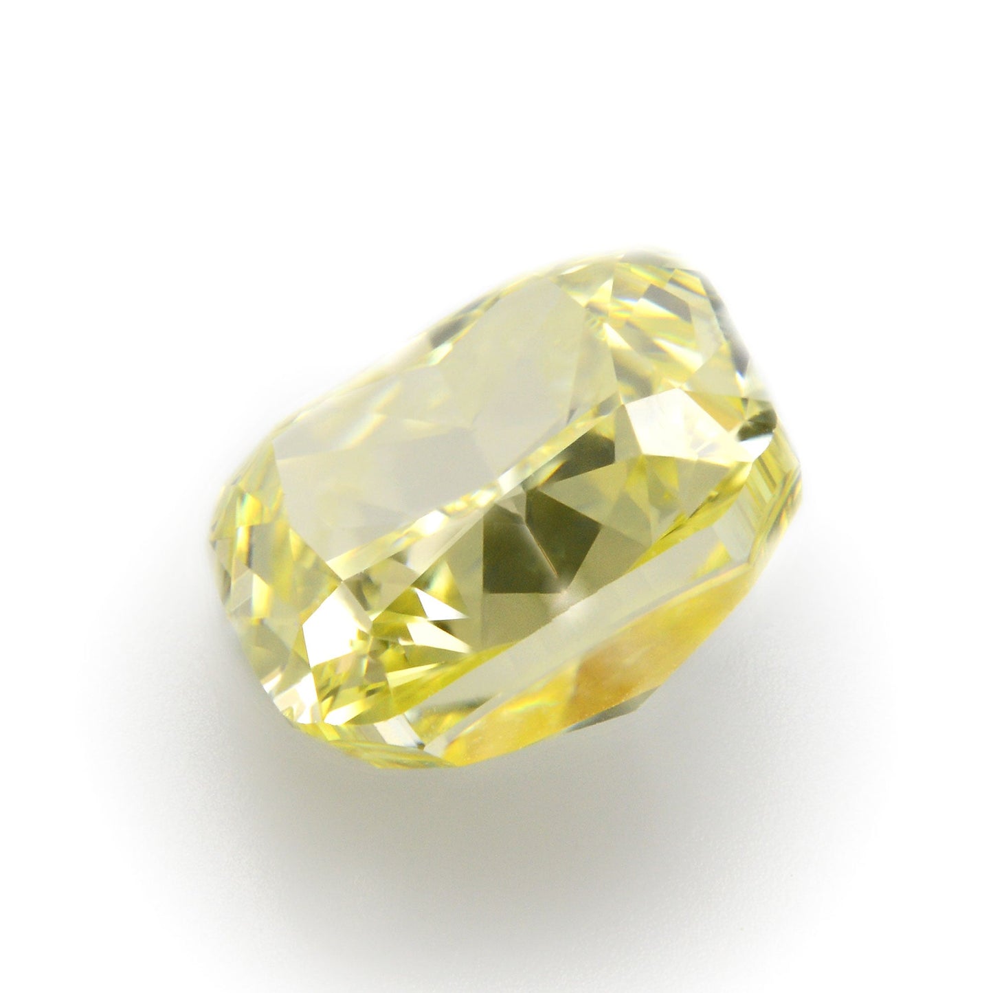 0,60 Karat Fancy Intense Yellow Cushion Diamond VS2 GIA