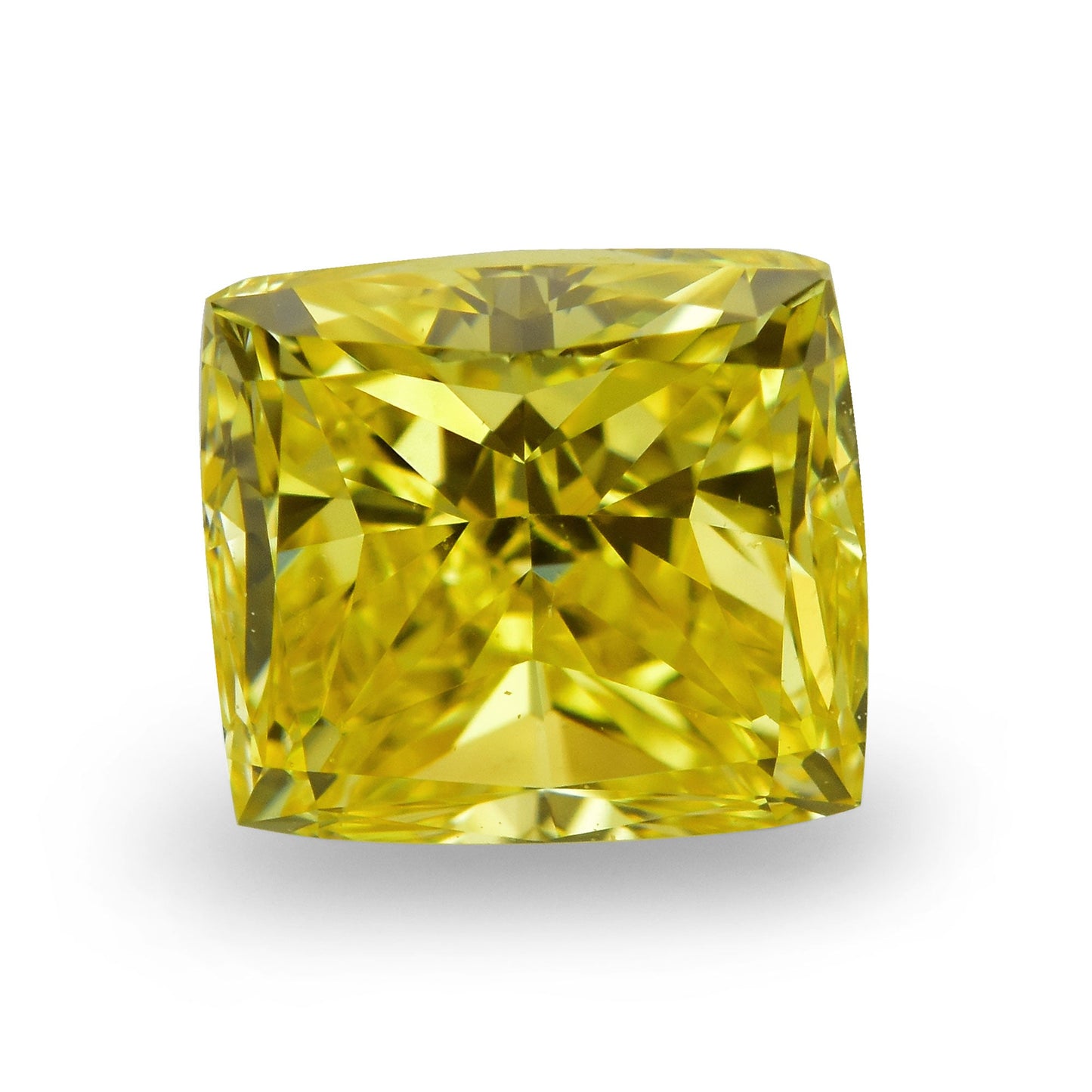 0,50 Karat Fancy Vivid Yellow Cushion Diamond SI1 GIA