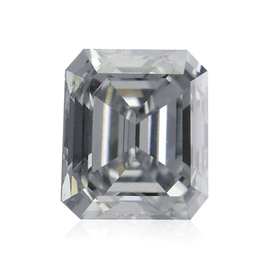 0,17 Karat Fancy Light Gray Blue Emerald Diamond VVS2 GIA