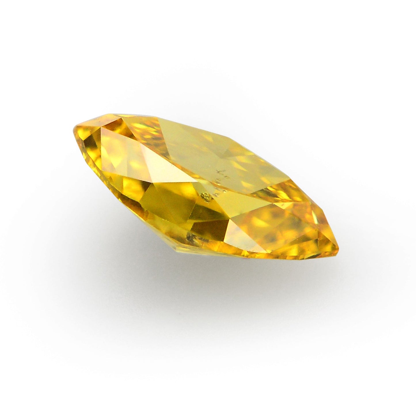 0,22 Karat Fancy Vivid Orange Yellow Marquise-Diamant (SI2) GIA