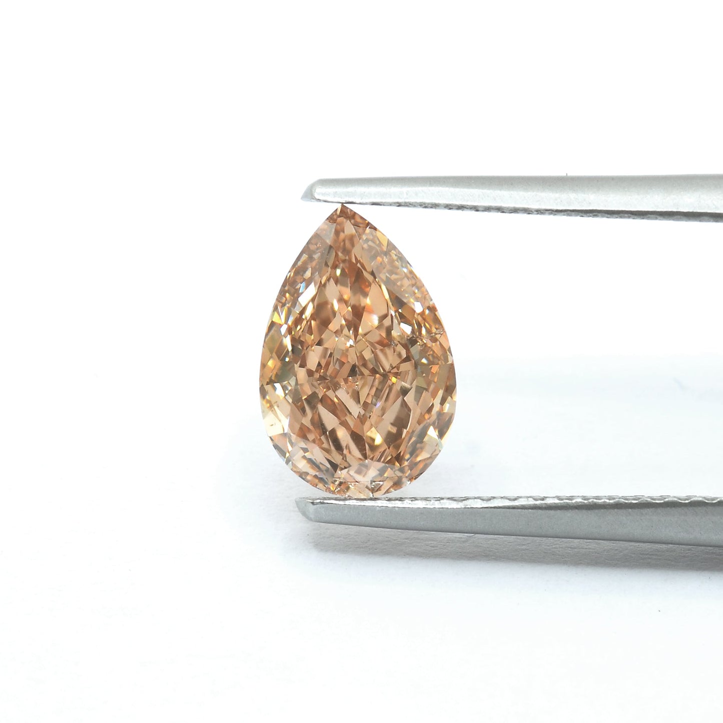 1,52 Karat Fancy Brown Orange Birnenförmiger Diamant SI1 GIA