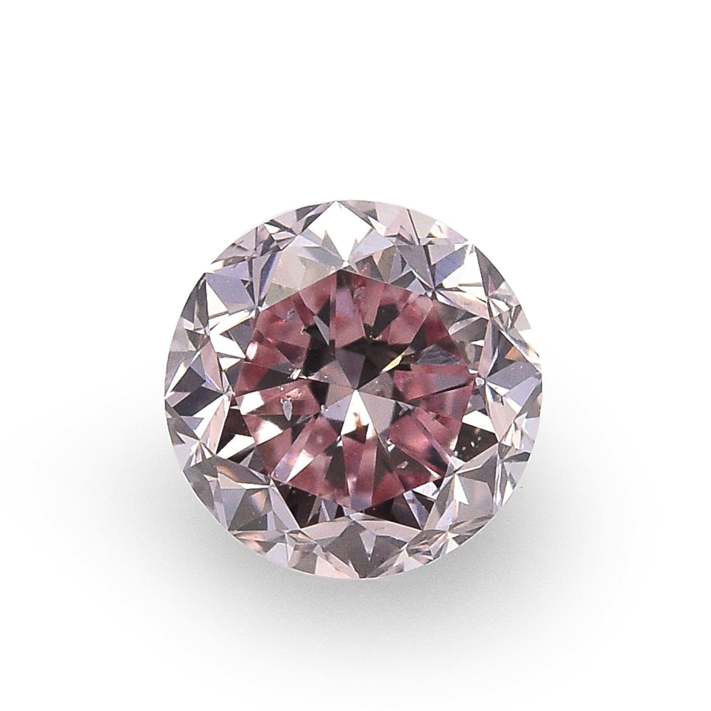 0,59 Karat Fancy Intense Purplish Pink Runder Diamant SI2 GIA
