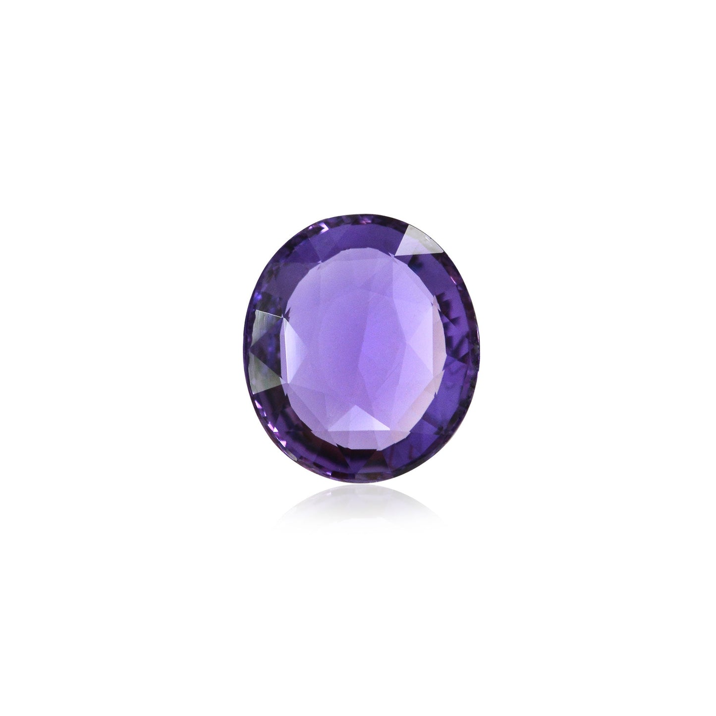 3,07 Karat violetter ovaler Saphir (GIC)