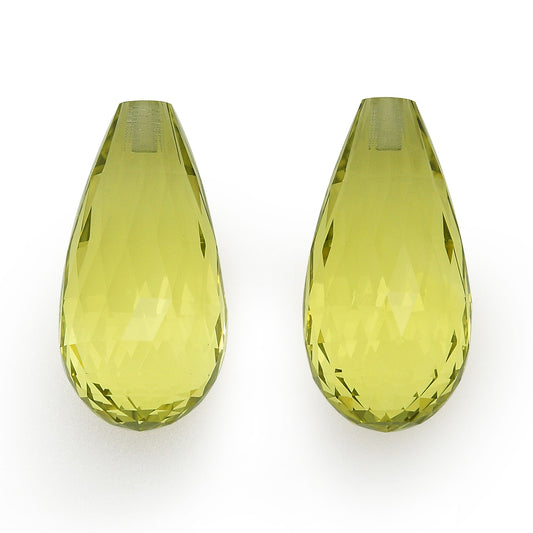 19,65 Karat gelber Briolette-Citrin