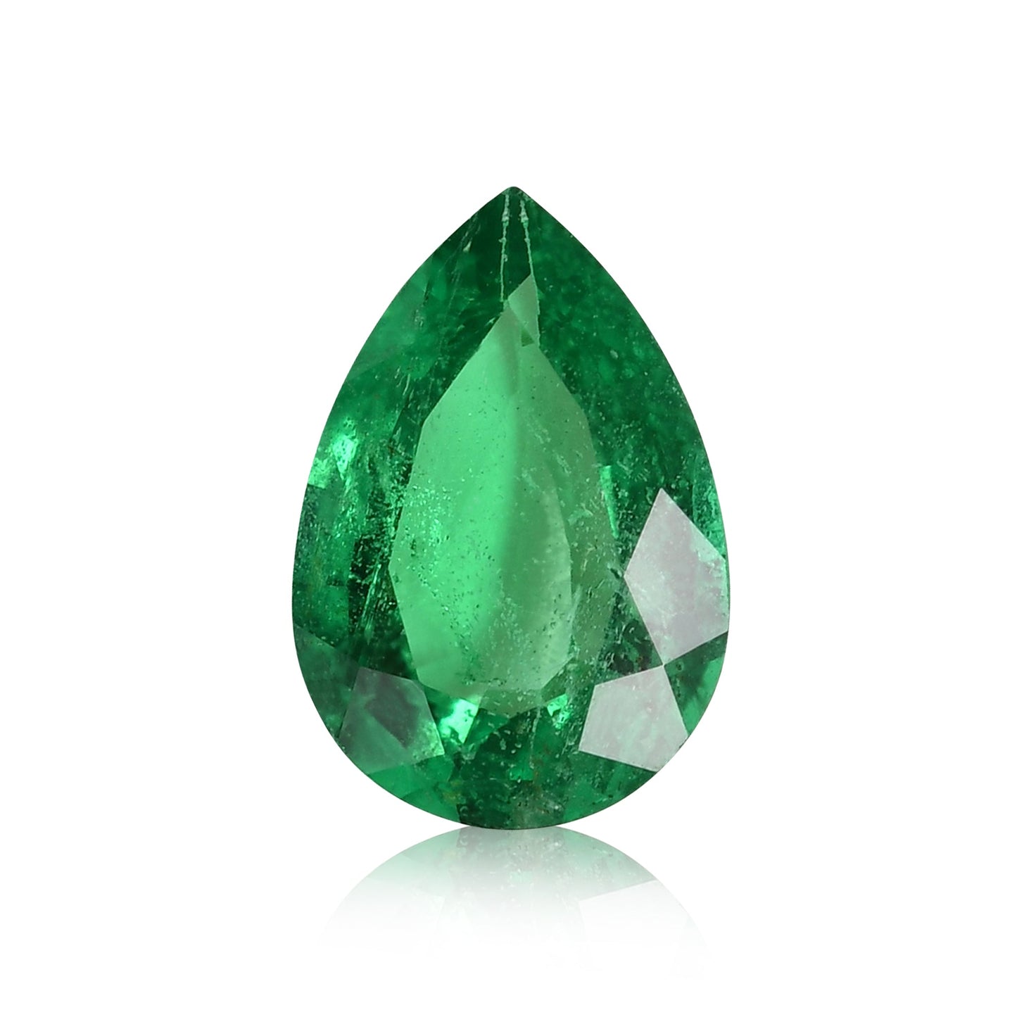 0,30 Karat grüner Birnen-Smaragd