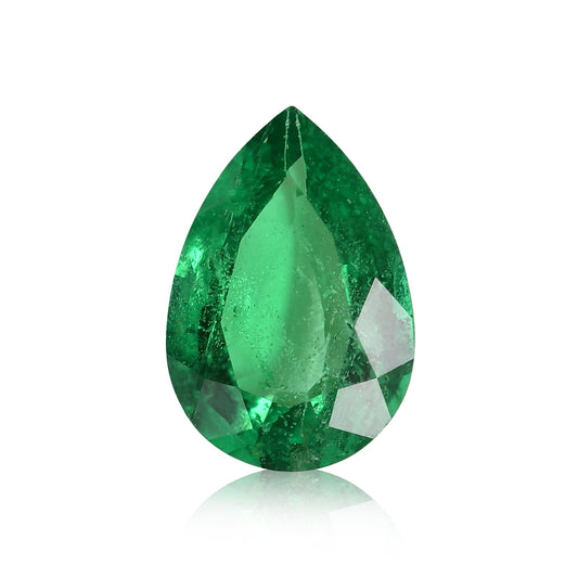 0,30 Karat grüner Birnen-Smaragd