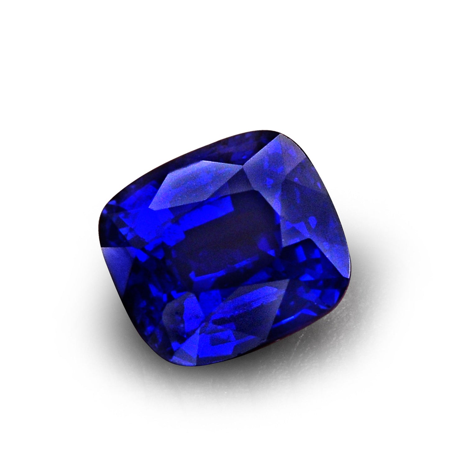 2,66 Karat blauer sri-lankischer Kissen-Saphir GRS