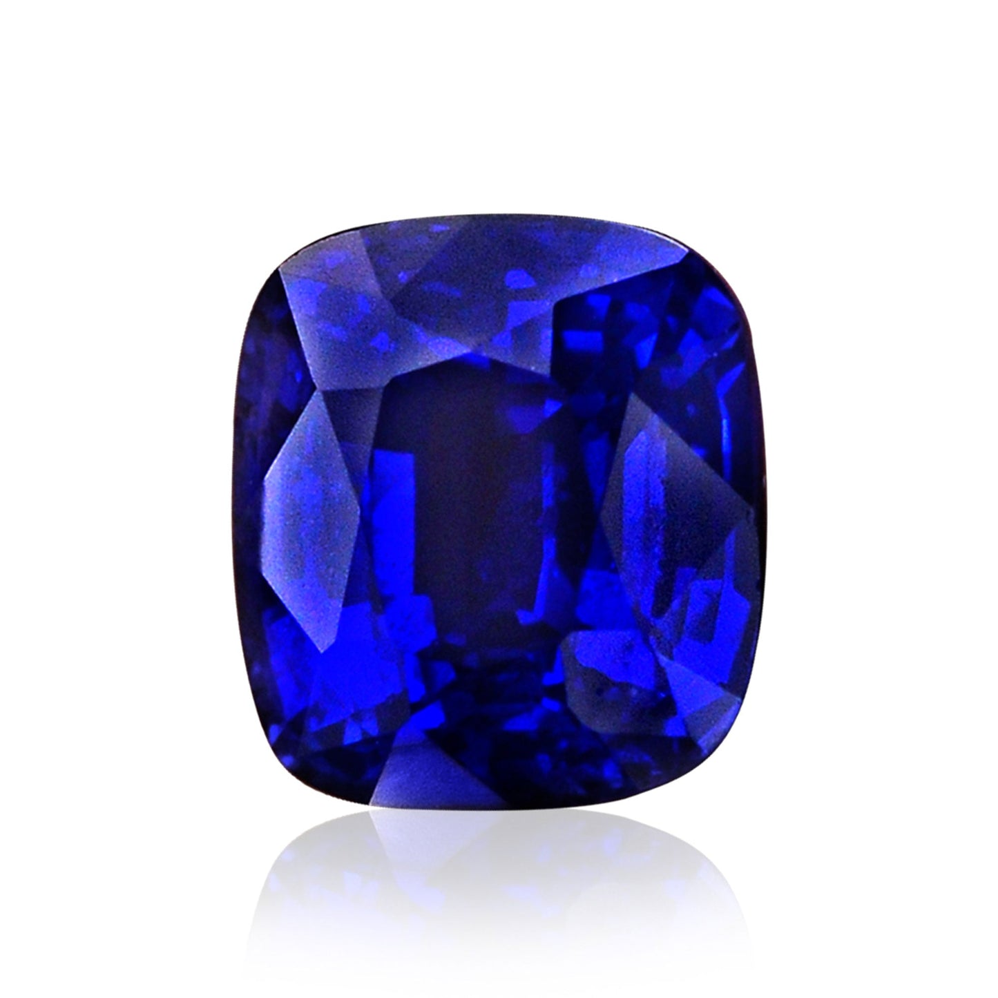 2,66 Karat blauer sri-lankischer Kissen-Saphir GRS