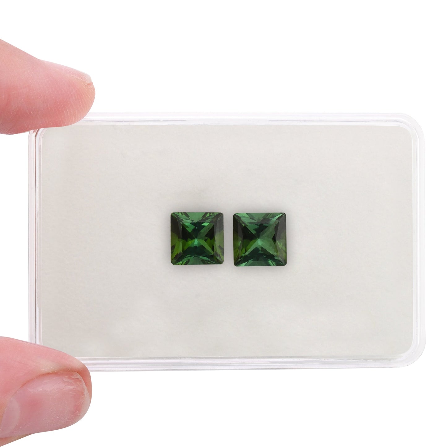 4.33 Carat Green Radiant Tourmaline