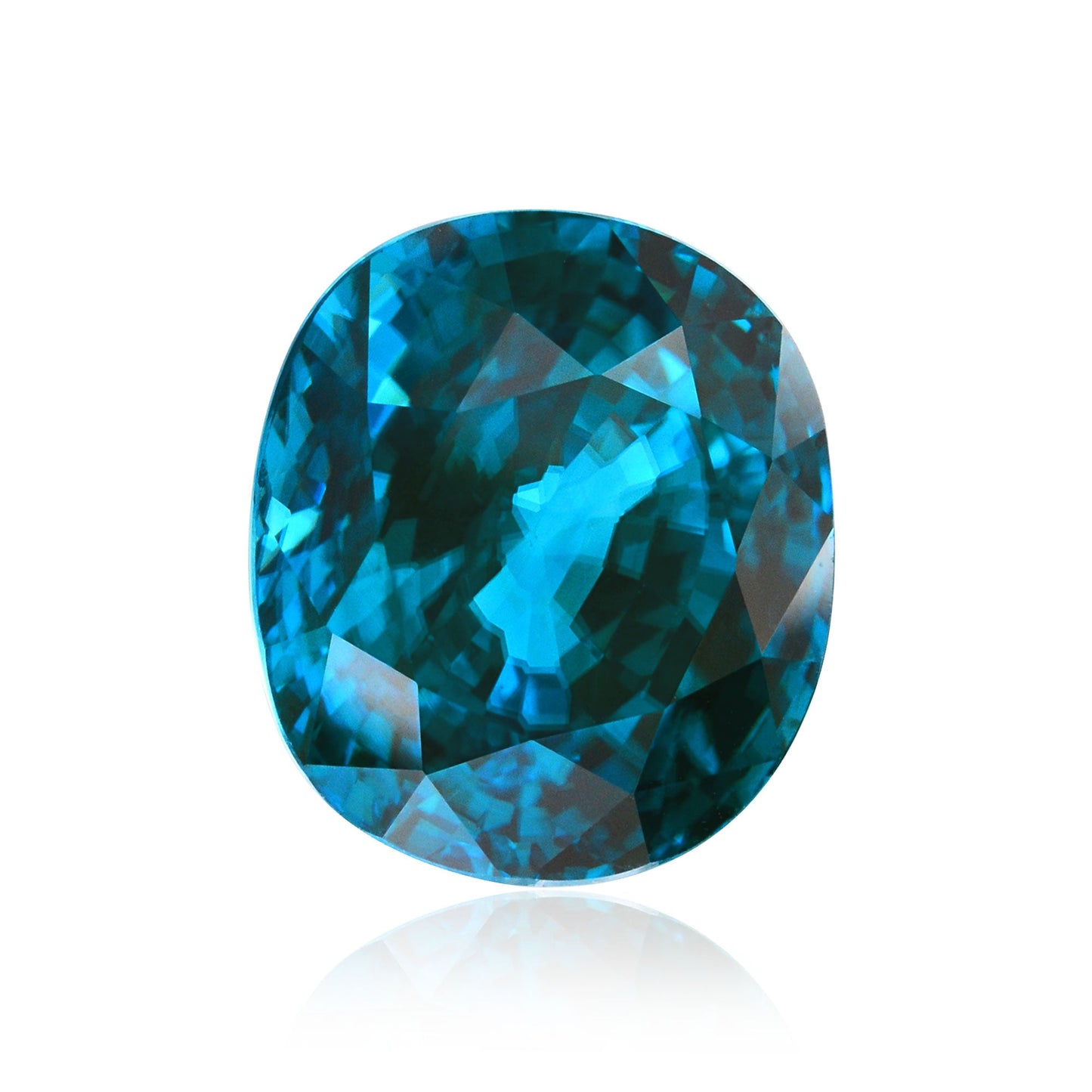 25,14 Karat blauer ovaler Zirkon