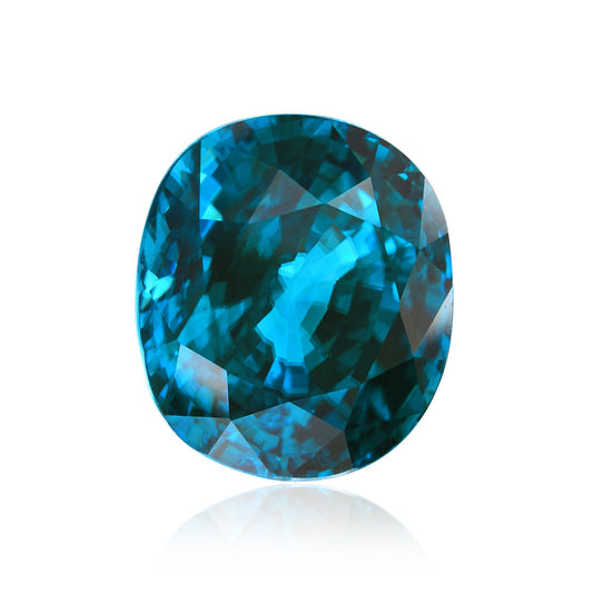 25,14 Karat blauer ovaler Zirkon