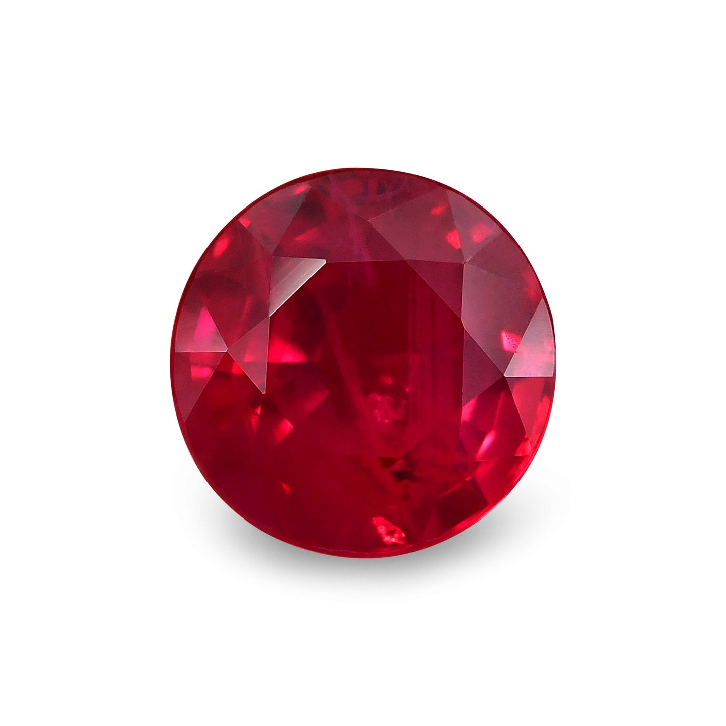 3,15 Karat roter burmesischer runder Rubin GRS