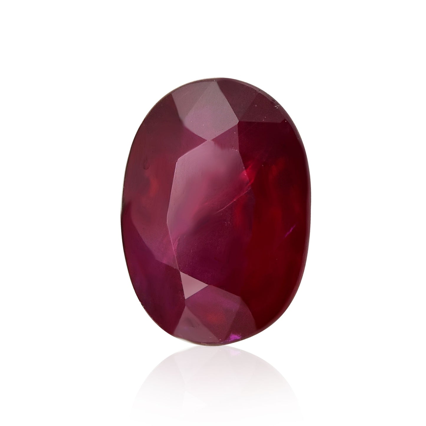 0.90 Carat Red  Oval Ruby