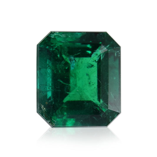 4,26 Karat Grüner Zambian Radiant Emerald GWLAB