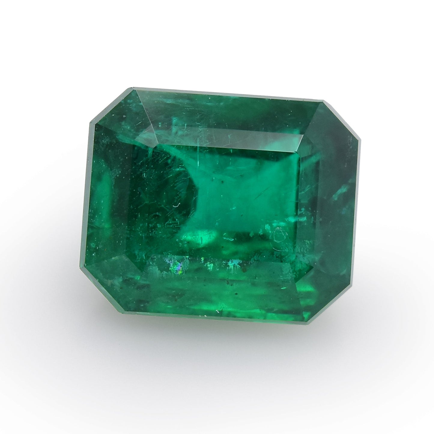 3,33 Karat Grüner Zambian Radiant Emerald GWLAB