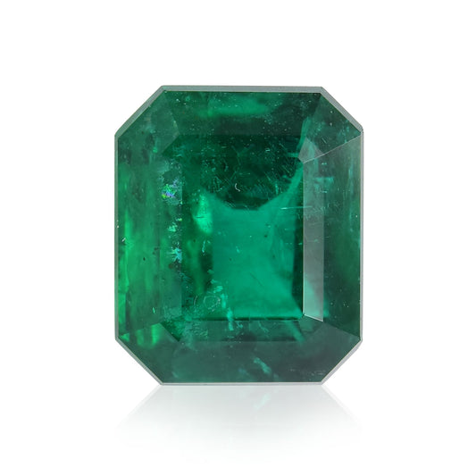 3,33 Karat Grüner Zambian Radiant Emerald GWLAB