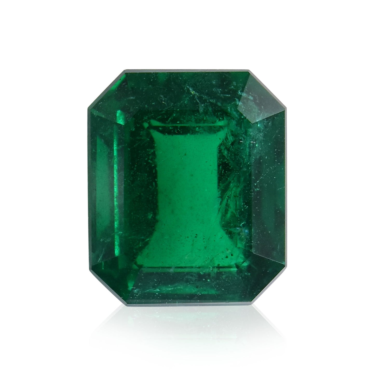 2,97 Karat Grüner Zambian Radiant Emerald GWLAB