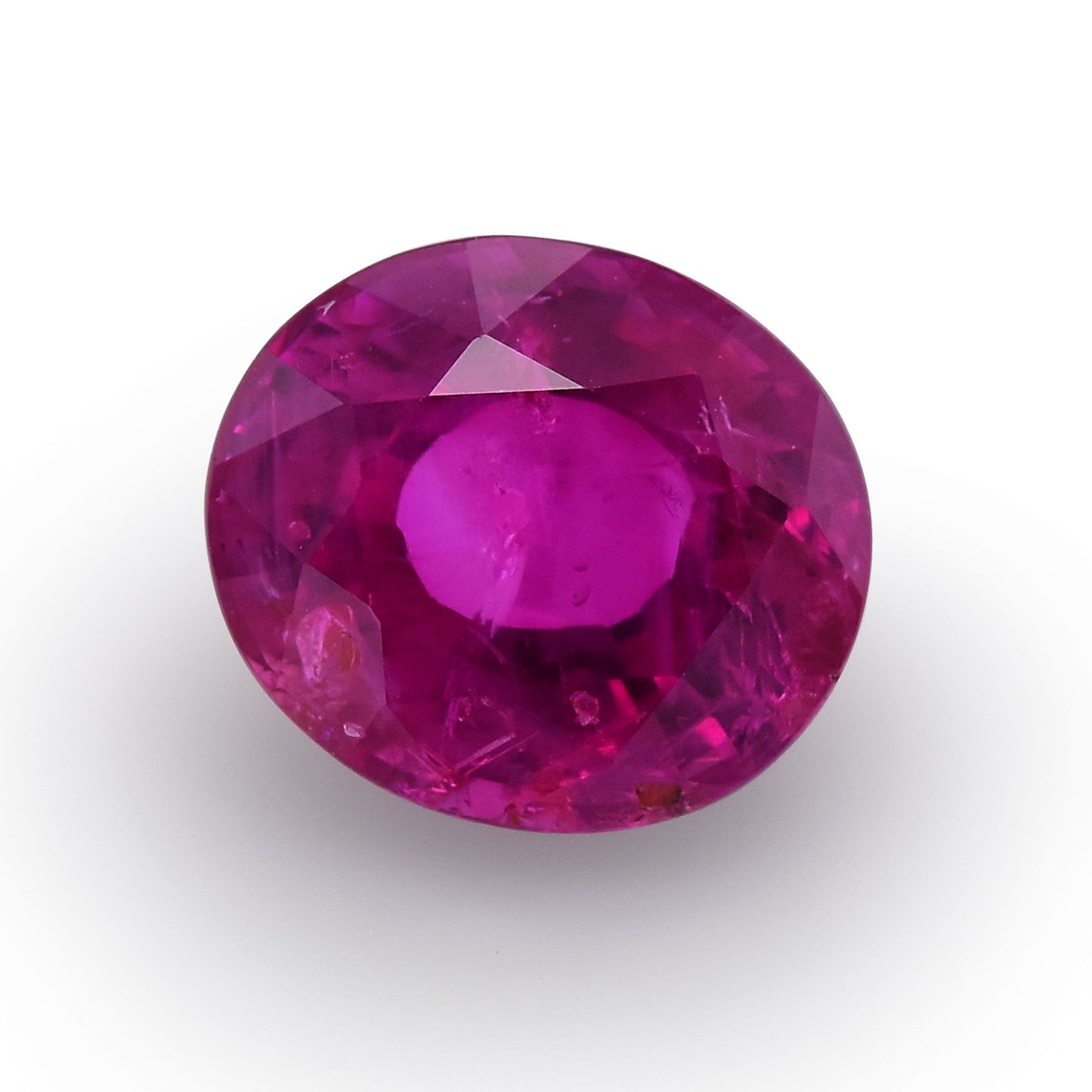 2,08 Karat roter burmesischer ovaler Rubin GRS