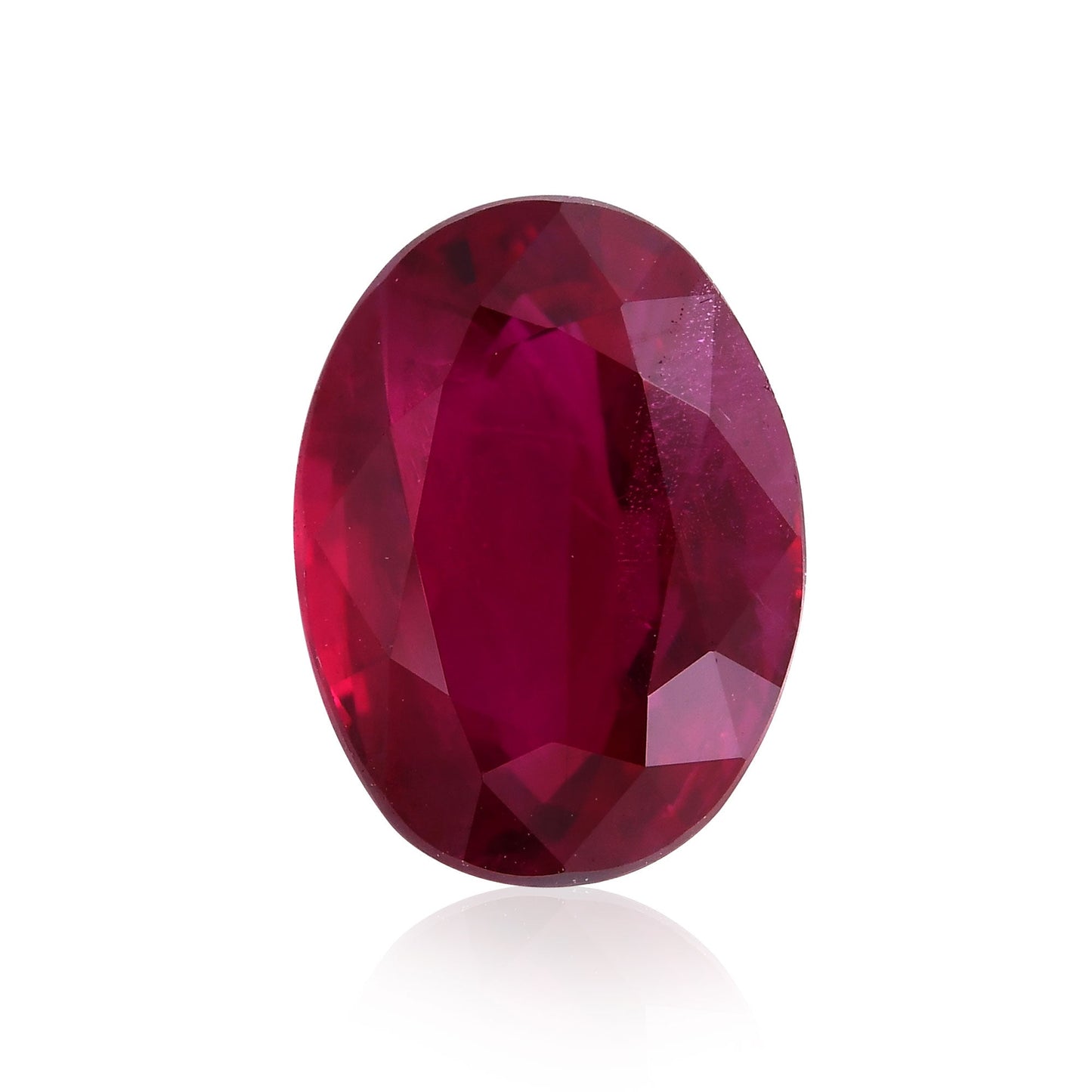 2,05 Karat roter burmesischer ovaler Rubin GRS