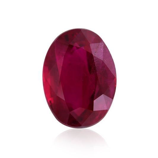 2,05 Karat roter burmesischer ovaler Rubin GRS
