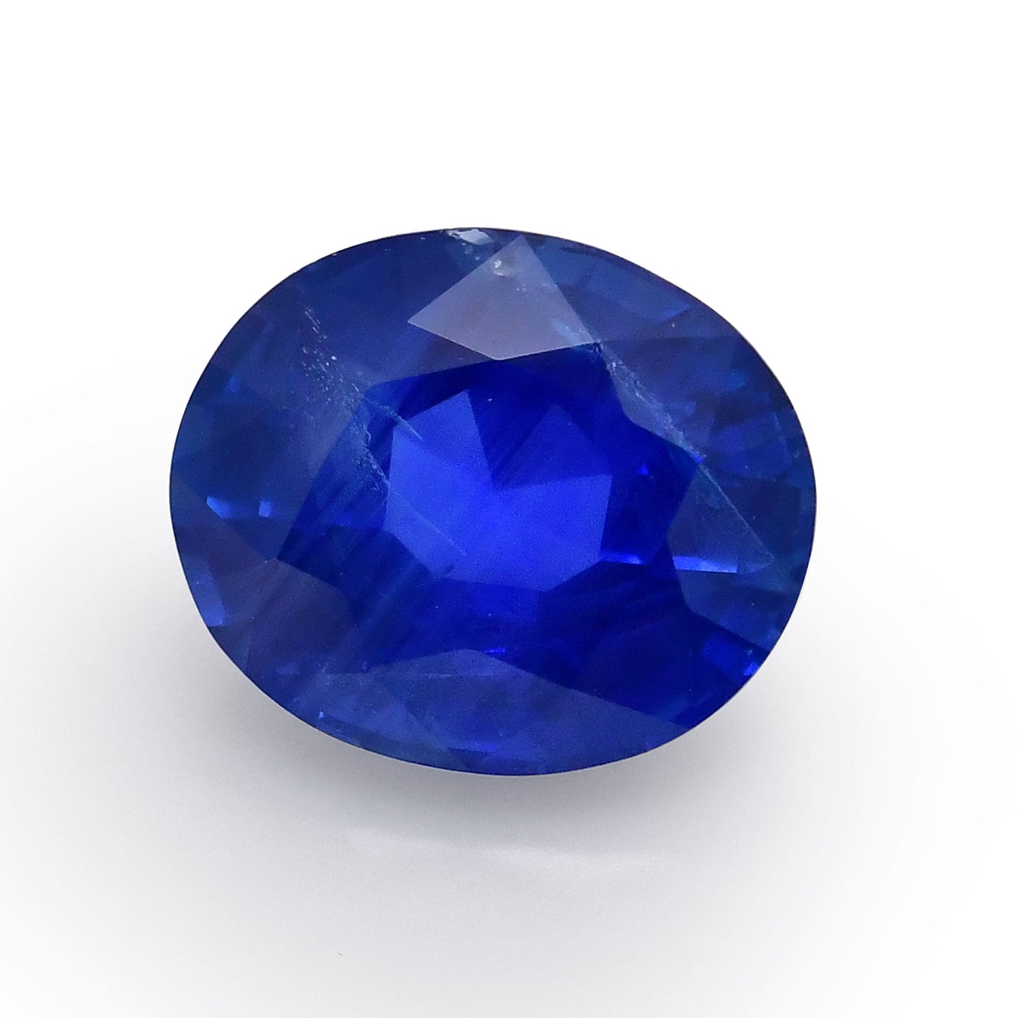 8,44 Karat blauer burmesischer ovaler Saphir GRS