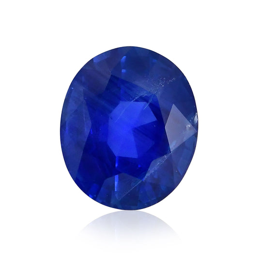 8,44 Karat blauer burmesischer ovaler Saphir GRS