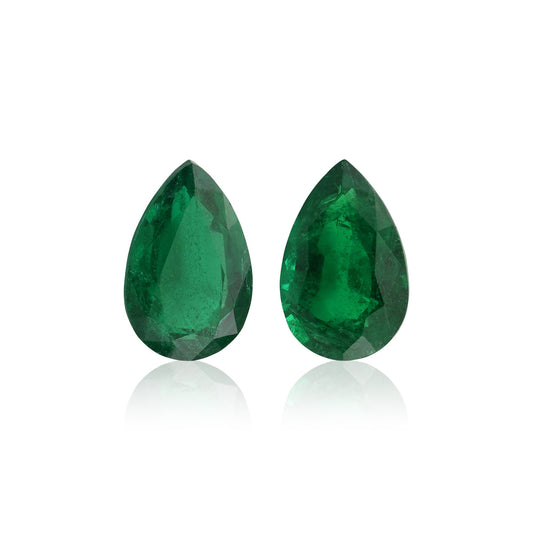 5,05 Karat grüner Zambia-Birnen-Smaragd