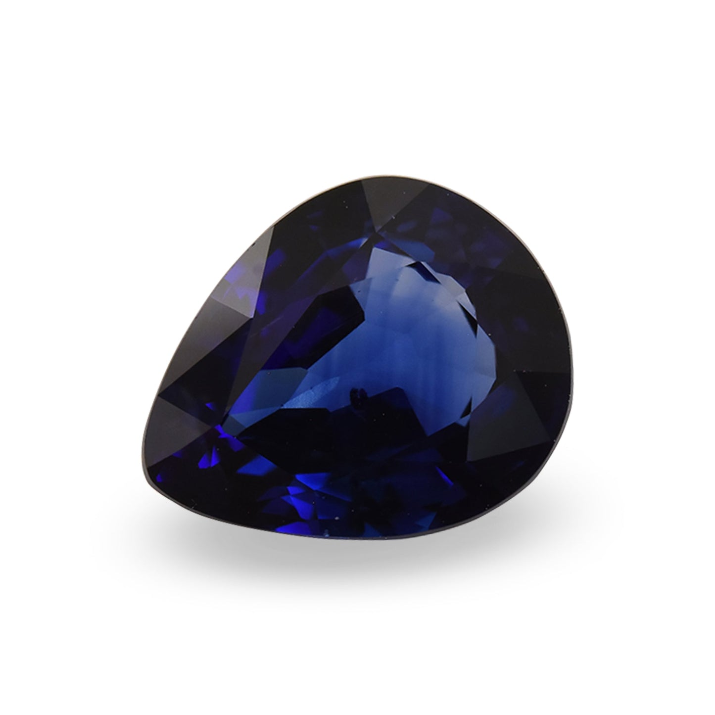 2,65 Karat blauer Birnensaphir