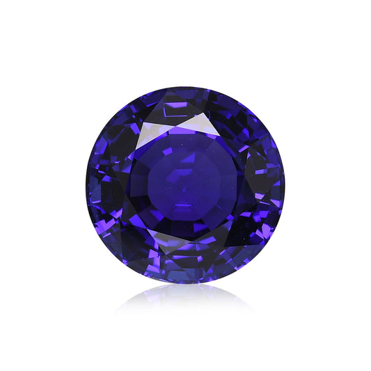 15,76 Karat blauer runder Tansanit aus Tansania, GWLAB