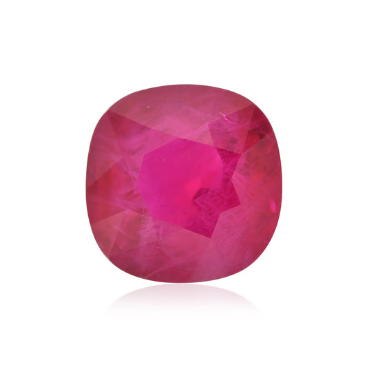 4,14 Karat roter burmesischer Kissenrubin CD