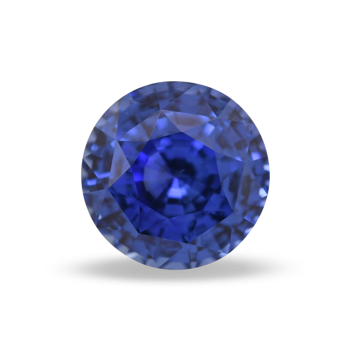 7,59 Karat blauer runder Saphir aus Sri Lanka (CD)