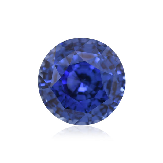7,59 Karat blauer runder Saphir aus Sri Lanka (CD)