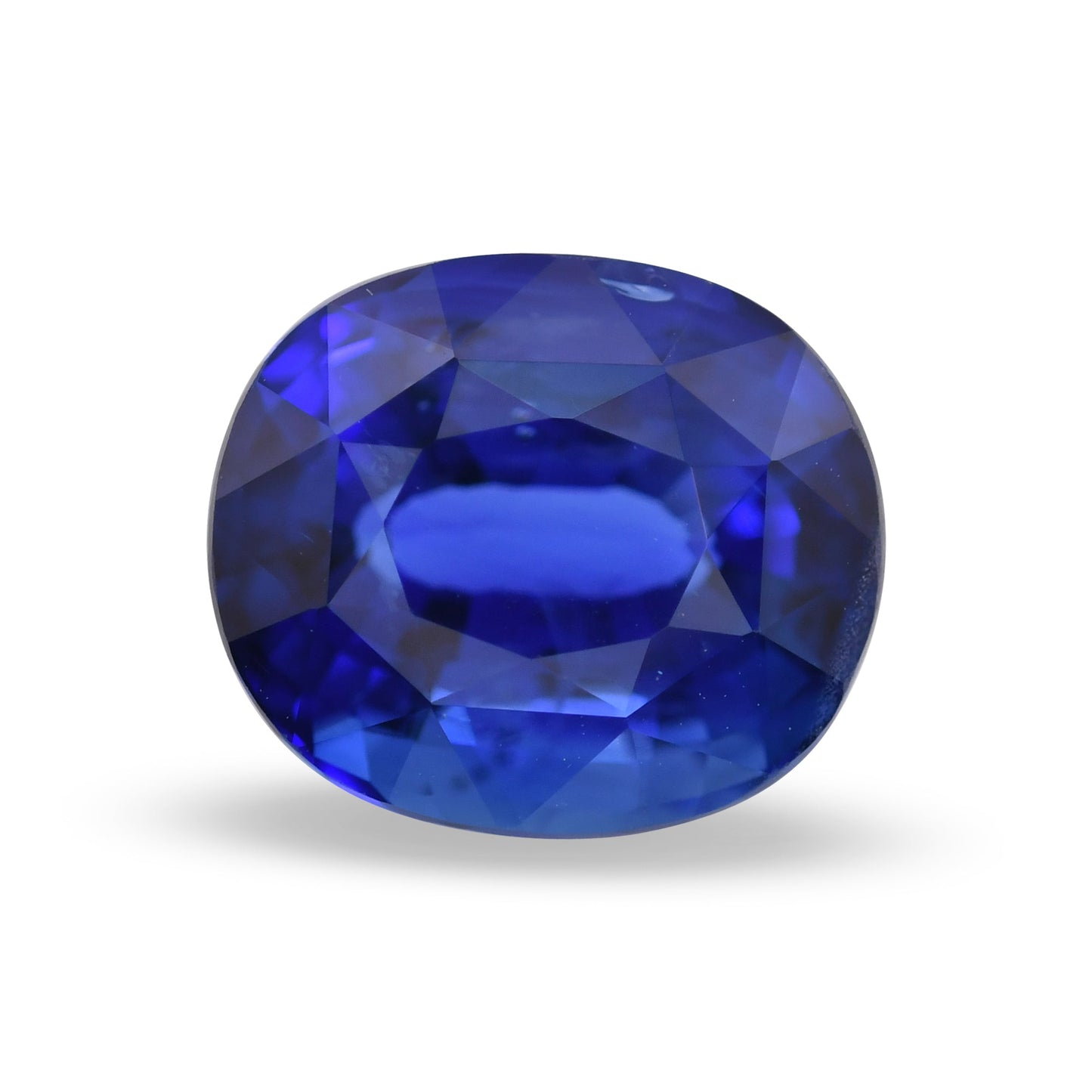 6,11 Karat blauer sri-lankischer Kissen-Saphir CD