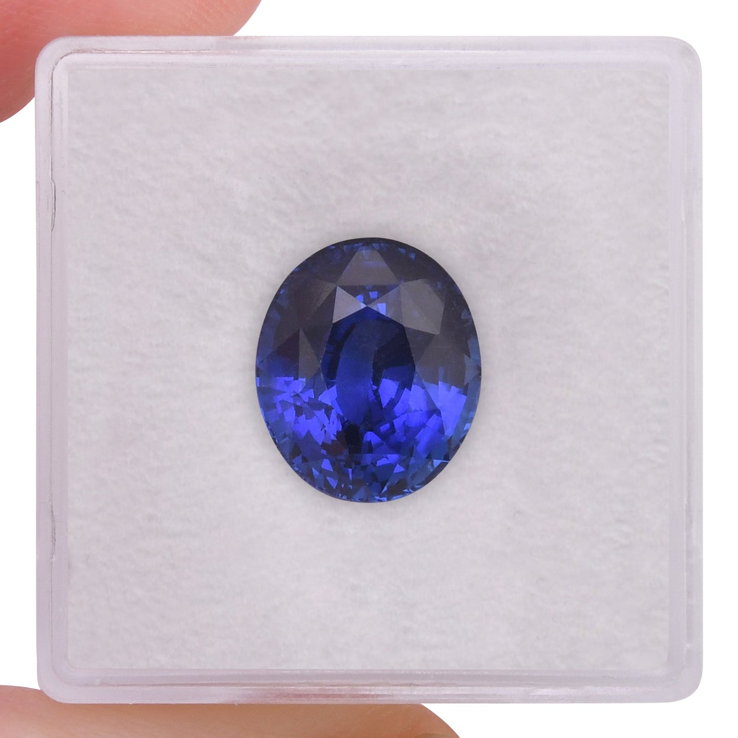 6,50 Karat blauer ovaler Saphir aus Sri Lanka (CD)