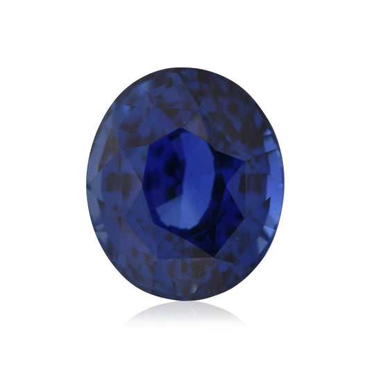 6,50 Karat blauer ovaler Saphir aus Sri Lanka (CD)