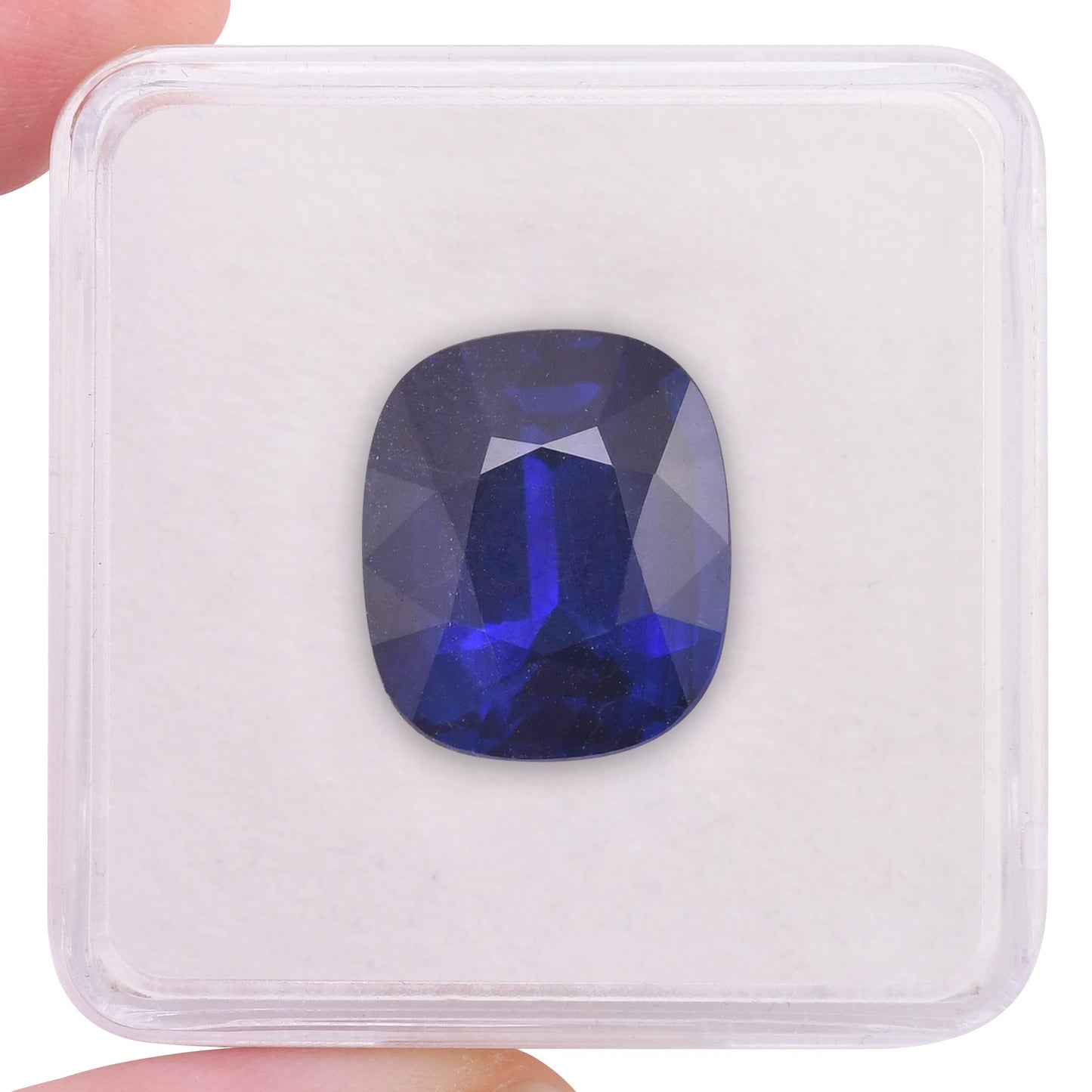 17,17 Karat blauer sri-lankischer Kissen-Saphir CD