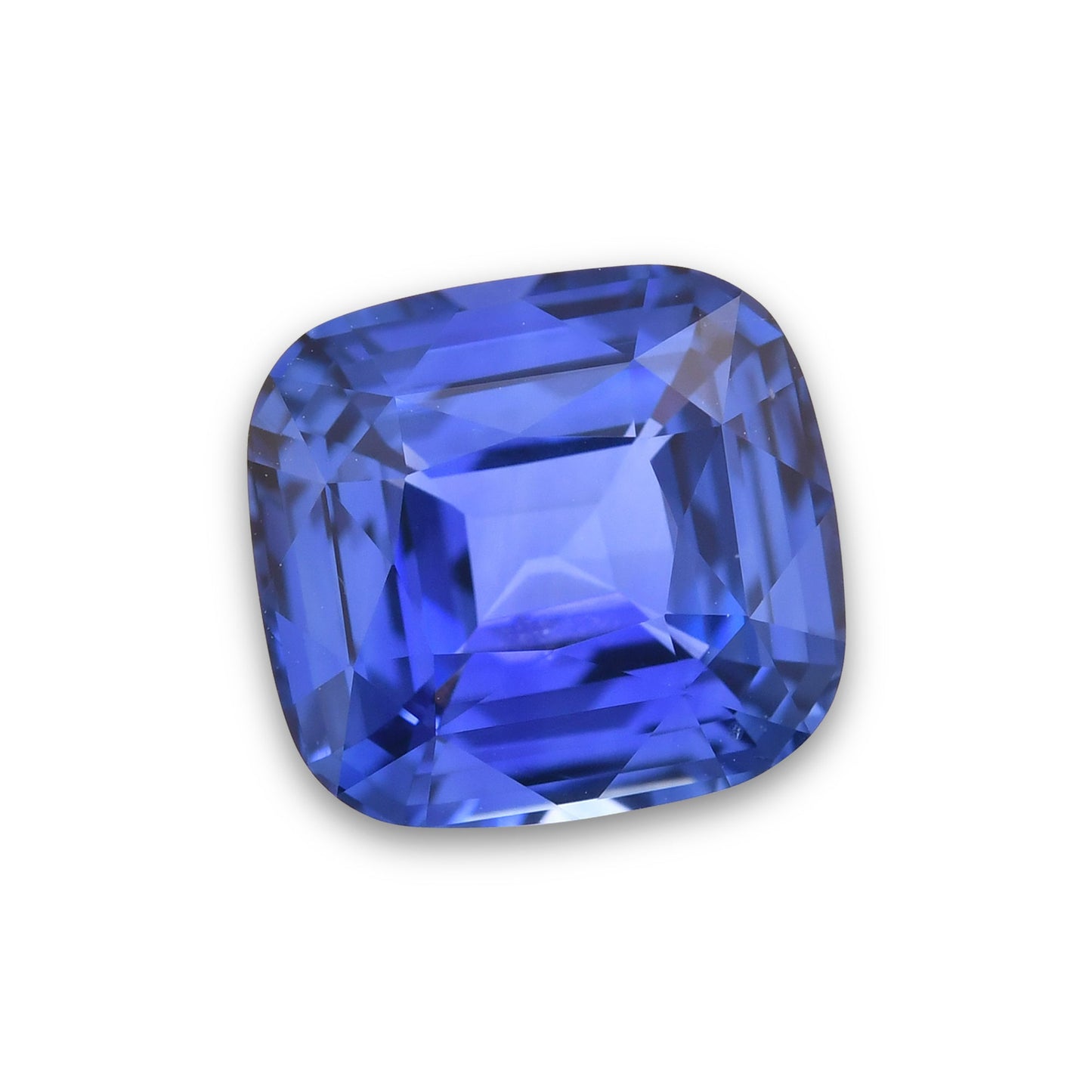 5,04 Karat blauer sri-lankischer Kissen-Saphir CD