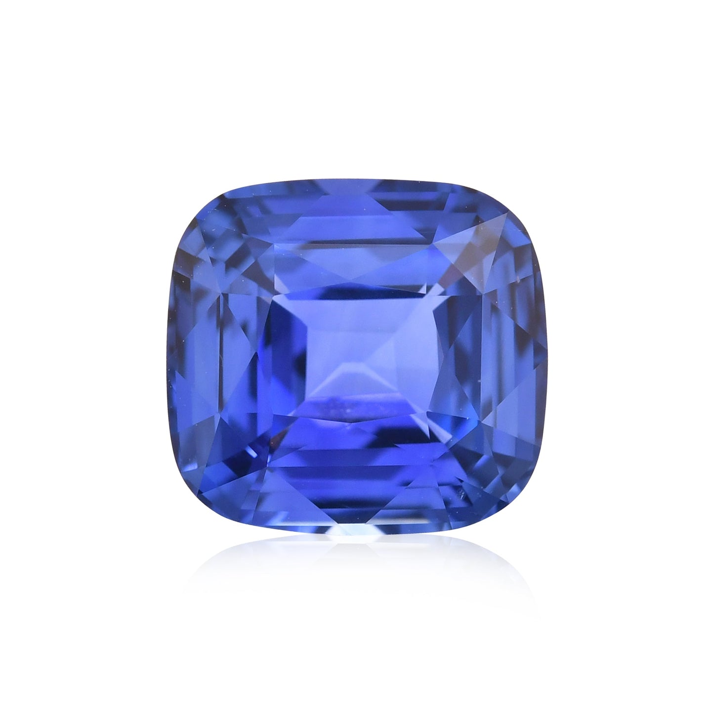 5,04 Karat blauer sri-lankischer Kissen-Saphir CD