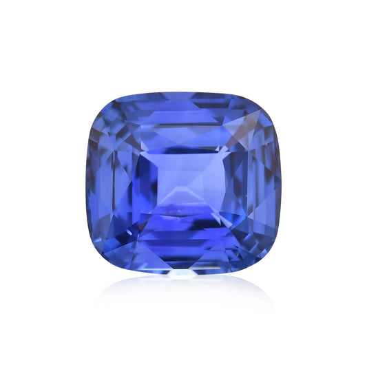 5,04 Karat blauer sri-lankischer Kissen-Saphir CD