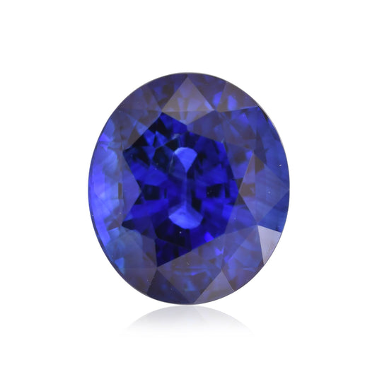 3,54 Karat blauer ovaler Saphir CD
