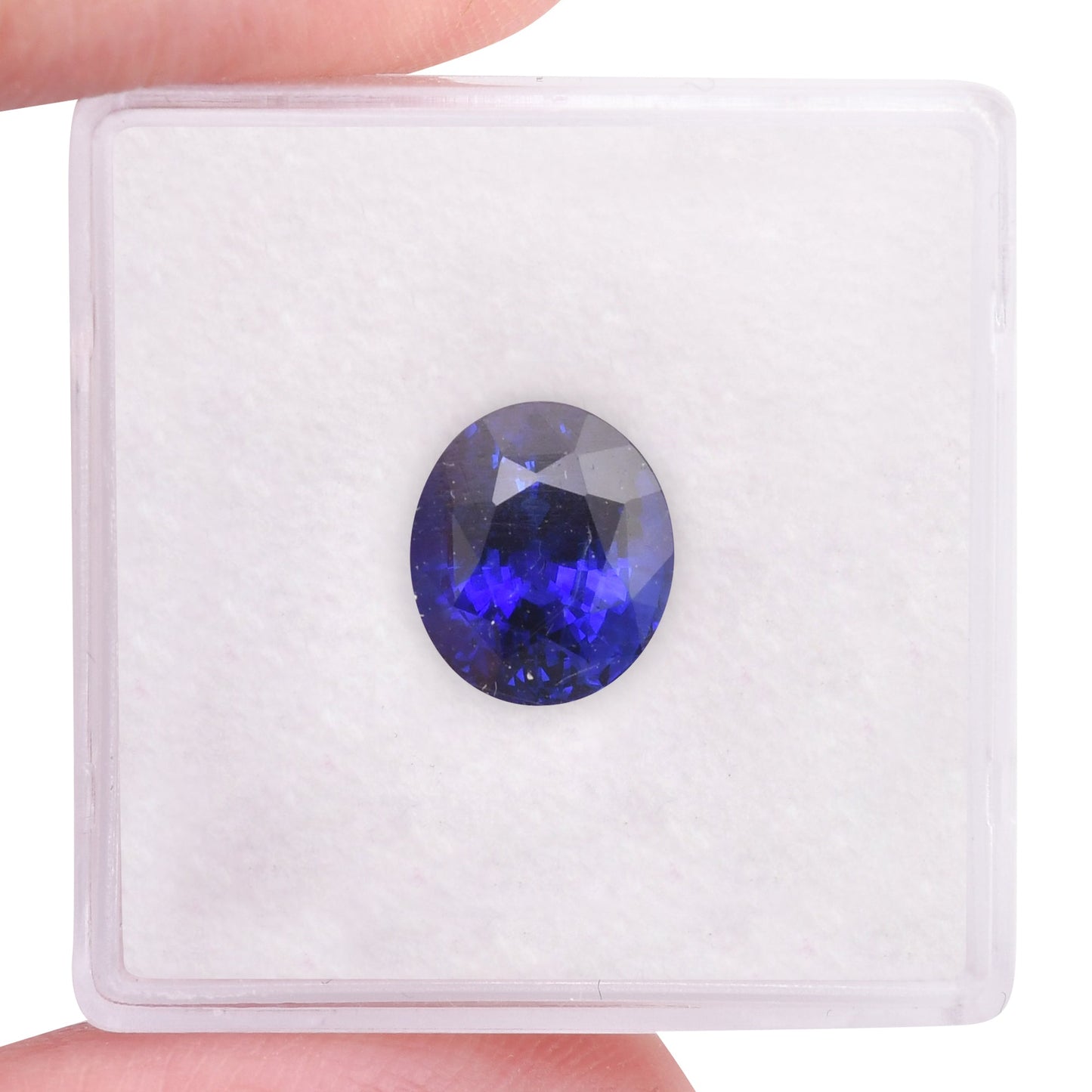 3,54 Karat blauer ovaler Saphir CD