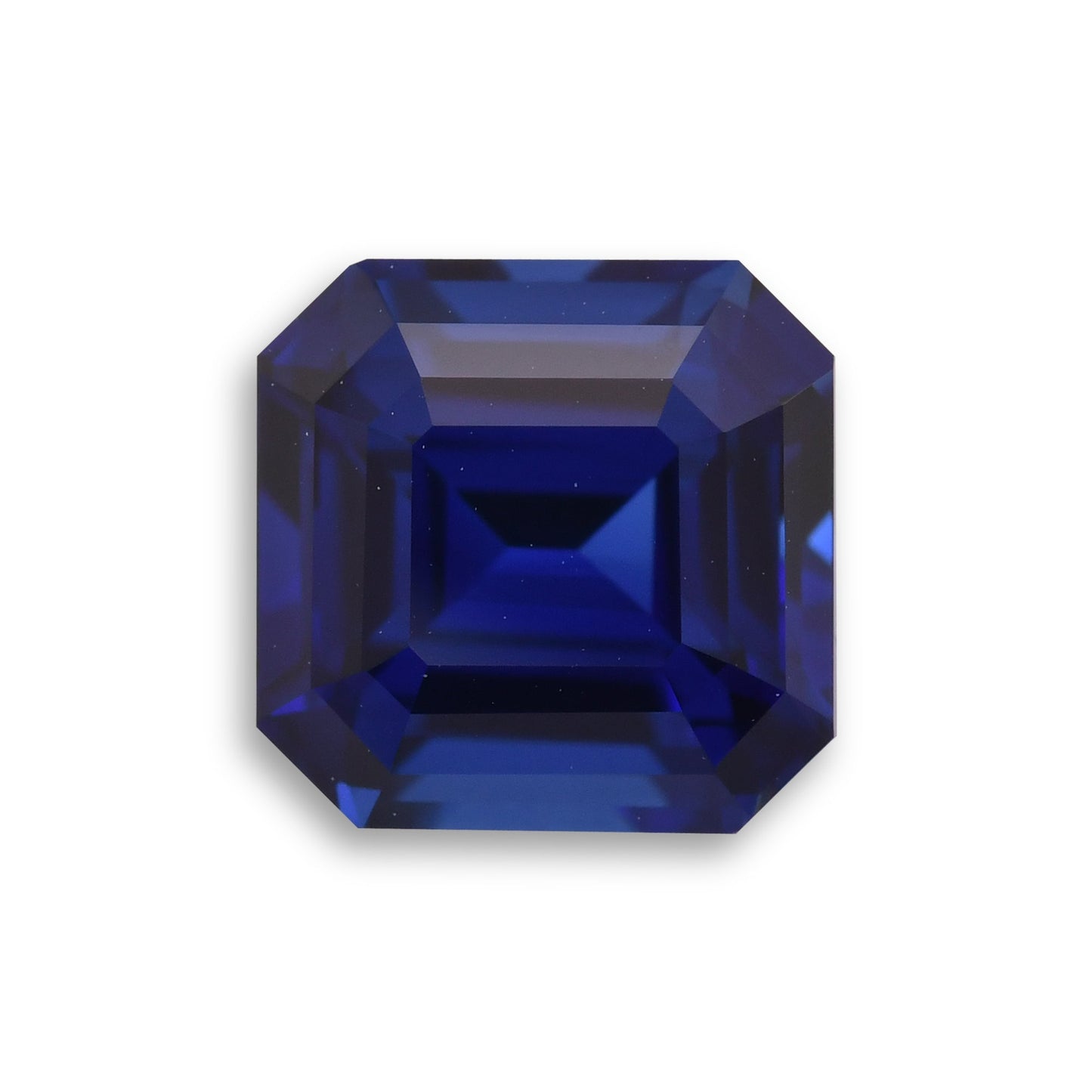 4,08 Karat Blauer SRI LANKAN Quadratischer Smaragd Saphir CD