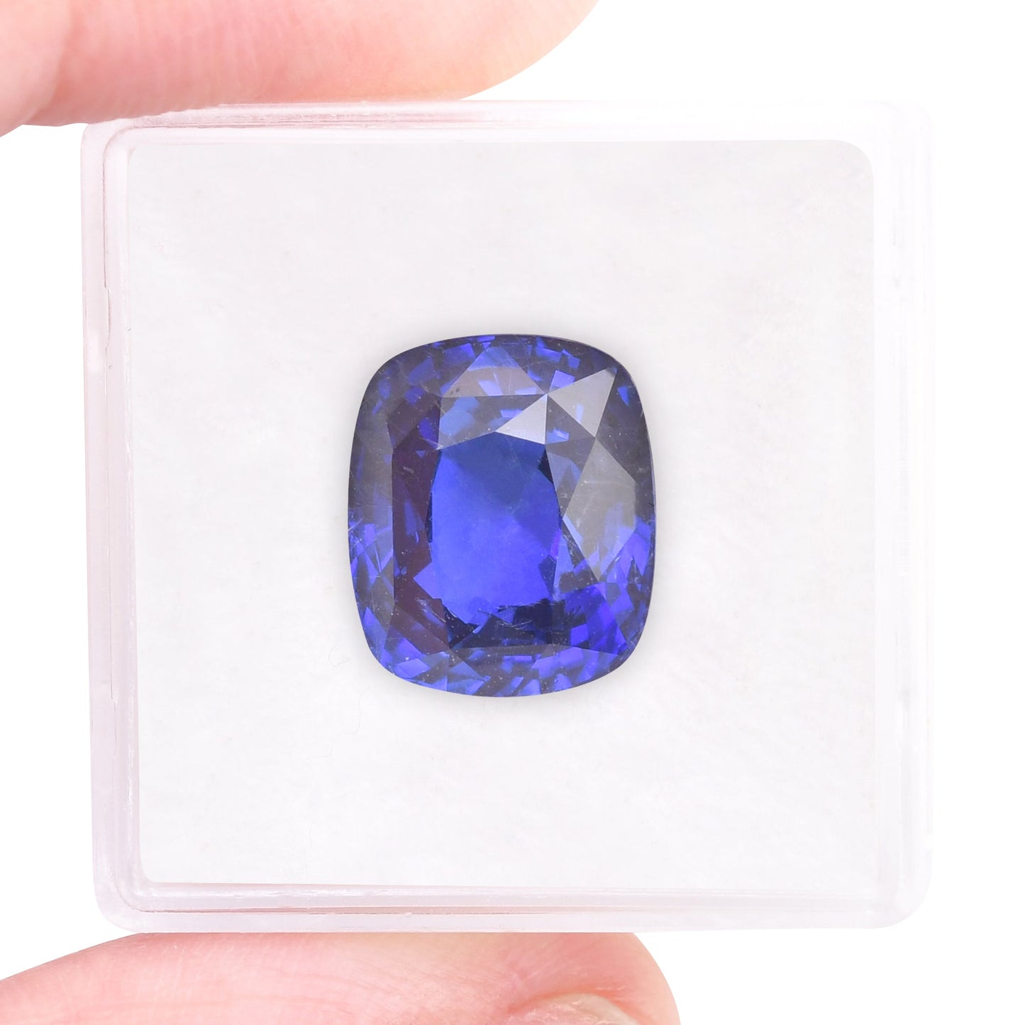 10,17 Karat blauer sri-lankischer Kissen-Saphir CD