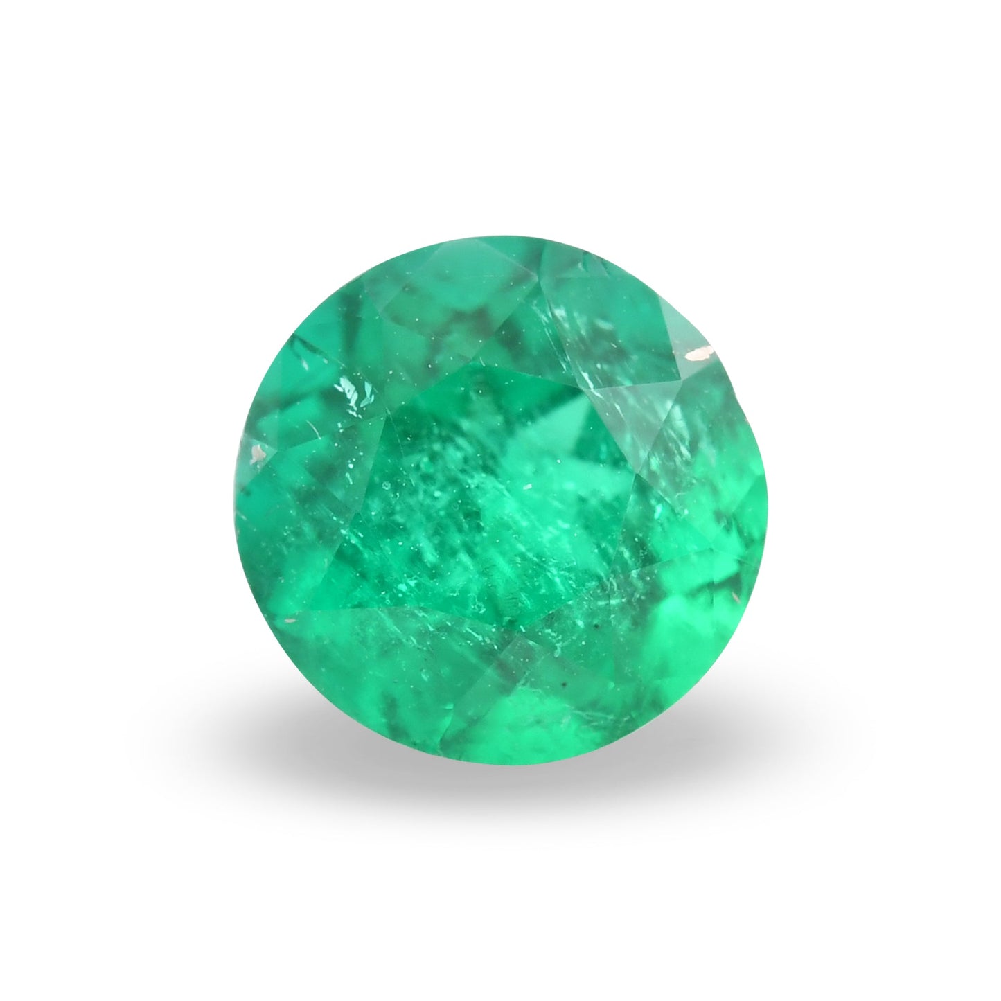 2.29 Carat Green COLOMBIAN Round Emerald GUBELIN