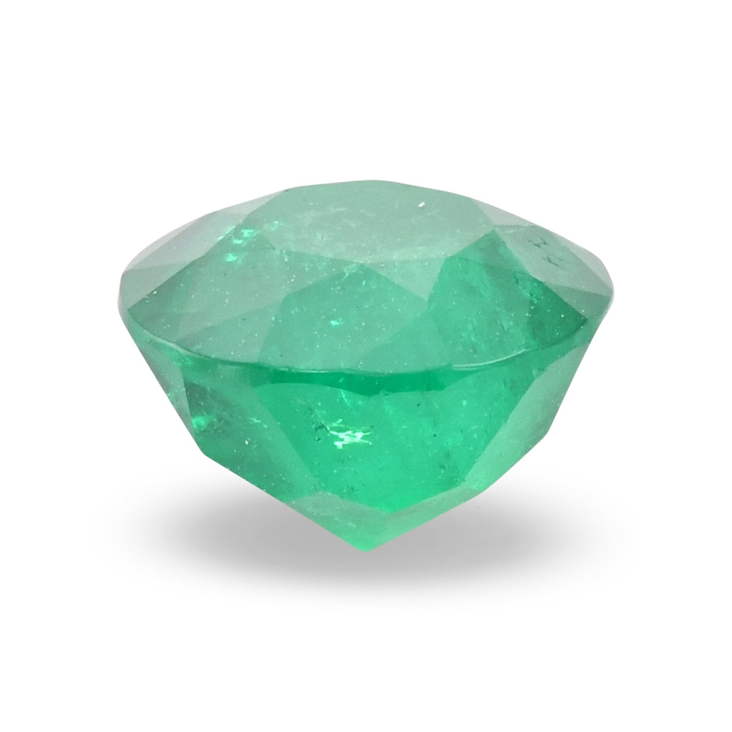 3.03 Carat Blue COLOMBIAN Round Emerald CD